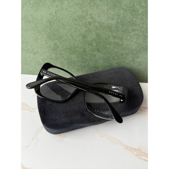 NEW Gucci GG0473O Oversized Eyeglasses Frames in Black main image 7